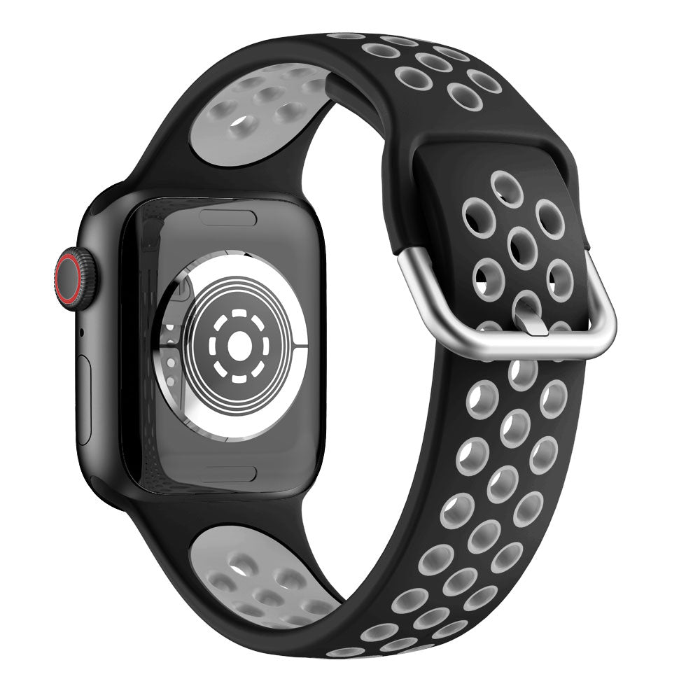 Dual Color Silicone Watch Strap Replacement Band for Apple Watch Series 9 8 7 6 SE (2023) SE(2022) 40mm 3 2 1 38mm Dual Color Silicone Watch Strap Replacement Band for Apple Watch Series 9 8 7 6 SE (2023) SE(2022) 40mm 3 2 1 38mm